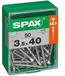 Spax - Universalschraube, 3,5 X 40 Mm, 50 St&uuml;ck, Teilgewinde, Senkkopf, T-star Plus