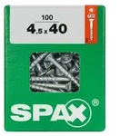 Spax - Universalschraube, 4,5 X 40 Mm, 100 St&uuml;ck, Teilgewinde, Senkkopf, T-star Plus