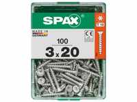Spax Universalschrauben 3.0 x 20 mm TX 10 - 100 Stk. Holzschrauben