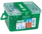 Spax - Terrassenschraube, 5 X 60 Mm, 200 St&uuml;ck, Fixiergewinde, Zylinderkopf, T-star