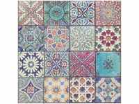 A.s.creations - Vintage Tapete in Fliesenoptik | Bunte Mosaik Tapete ideal für