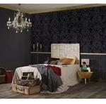 A.s.creations - Vliestapete Grau Barock Tapete Gemustert Gerader Ansatz Black Is