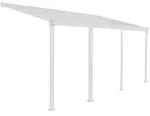 Terrassen&uuml;berdachung Solis Farbe: Wei&szlig;, Gr&radic;&part;&szlig;e: 618 X 303 X 226 / 278 Cm