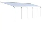 Canopia Aluminium Terrassen&uuml;berdachung Olympia Wei&szlig; 295x980x305 Cm - Palram