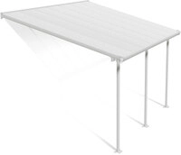 Palram - Canopia Aluminium Terrassen&uuml;berdachung Feria Wei&szlig; 295x425x305 Cm