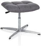 Hocker / Drehstuhl Saranto Stoff Grau Hjh Office