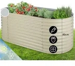 High Grow Hochbeet Gartenbeet 2,0m Zink-alu-beschichtung Beige
