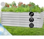 Blumfeldt - High Grow Straight Hochbeet 180x60x90cm 970l Stahl Verzinkt Silber