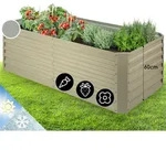 High Grow Straight Hochbeet 180x60x90cm 970l Stahl Verzinkt Beige