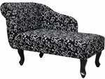 Vidaxl - Chaiselongue Schwarz Und Wei&szlig; Stoff