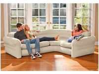 Sofa Lounge Couch aufblasbar Schlafsofa Ecksofa Gästebett 257x203x76 cm - Intex