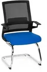 Konferenzstuhl / Freischwinger / Stuhl Inventor V Stoff Schwarz / Blau Hjh...