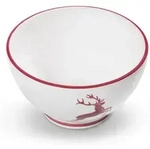 Gmundner Keramik - Bordeauxr. Hirsch, M&uuml;slischale Gro&szlig; (&oslash; 14cm)