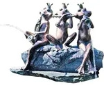 Teichfigur Speier Froschkapelle Von Heissner, Wasserspiel
