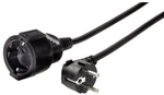Hama - 00047868 Strom Verl&auml;ngerungskabel Schwarz 2 M H05vv-f 3g 1,5 Mm&sup2;