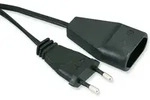 Goobay Euro-verl&auml;ngerung, 5 M, Schwarz