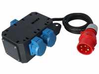 As-schwabe - mixo Adapter nagold 400V/16A/5P 1,5m, H07RN-F 5G1,5, 3xSchuko, IP44