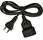 Brennenstuhl - 1161800 Strom Verl&auml;ngerungskabel Schwarz 5.00 M H03vvh2-f 2x 0,75 Mm2