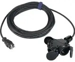 Sirox 345.503 Strom Verl&auml;ngerungskabel 16 A Schwarz 3.00 M H07rn-f 3g 1,5 Mm2