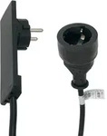 151000155100 Strom Verl&auml;ngerungskabel 16 A Schwarz 1.50 M H05vv-f 3g 1,5 Mm2 -