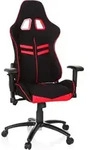 Gaming Stuhl / B&uuml;rostuhl League Pro I Stoff / Kunstleder Schwarz / Rot Hjh Office
