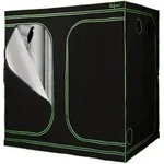 Zelsius - Grow Tent 240 X 120 X 200 Cm Schwarz/gr&uuml;n Pflanzenzucht Indoor