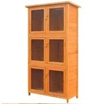 Kleintier-/kaninchenstall 6 Boxen Holz Vidaxl