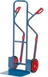 Fetra Stahlrohrkarre Mit Vollgummi-bereifung H&ouml;he 1300 Mm Mit Kunststoff-gleitkufen,