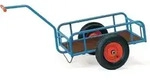Fetra Handwagen Mit Gel&auml;nder 250mm Hoch 795x445mm Ladefl&auml;che Luftbereifung