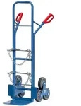 Fetra Stahlflaschen-treppenkarre, 3-rad-stern, Je 3 Tpe-r&auml;der 160 X 40 Mm