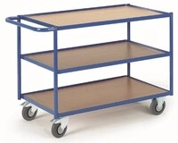 Rollcart Tischwagen Mit 3 Etagen Im Buchendekor 790x490mm
