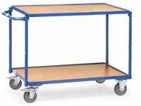 Fetra - Tischwagen mit Holzwerkstoffplatten 2 Etagen 1170x500x830mm Außenmaße