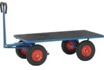 Fetra Handpritschenwagen Mit Plattform, Luft-bereifung, 1200x800 Mm