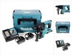 Makita Dhr 263 Rfj 2x18v / 36 V Sds-plus Akku Bohrhammer Mit 2 X 3,0 Ah Akku + Dc18rc