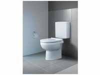 Stand-WC basic rimless durastyle tief, 365 x 560 mm, Abgang waagerecht weiß