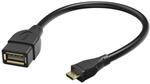 Hama Usb - Microusb Typ B Kabel 0,15 M Schwarz 1 St&uuml;ck.