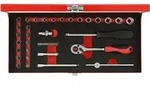 Gedore - Steckschl&uuml;ssel-satz 1/4 4-13mm 32-tlg., Nr. R49004033