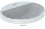 Geberit - Variform Einbauwaschtisch Oval, 500x450mm, Mit Hahnloch,