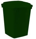 Graf Mehrzweck-beh&auml;lter Eckig 90 Liter Gr&uuml;n