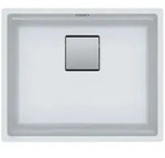 Franke - Kubus 2 Kng 110-52 Fragranit + Unterbausp&uuml;le Eiswei&szlig;