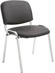 Stuhl Ken Chrom Kunstleder Braun