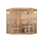 Home Deluxe - Traditionelle Sauna Skyline Big Xl - 200 X 200 Cm F&uuml;r 6 Personen Sauna