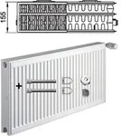 Kermi Profil-k Therm-x2 Flachheizk&ouml;rper Typ 33 Wei&szlig; 500x155x1000mm Mit...