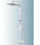 Schulte Duschmaster Rain Ii D9635 Mit Thermostat, Kopfbrause Eckig
