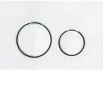 Sigma21 - Dr&uuml;ckerplatte, Wei&szlig;es Glas / Chrom Poliert 115.884.si.1 - Geberit