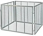 Metallkomposter / Gartenkomposter 107x107x81 Cm Verzinkt, Robust, Streckmetall