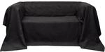 Micro-suede Sofa&uuml;berwurf Tagesdecke Anthrazit 140 X 210 Cm Vidaxl
