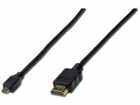 Digitus - assmann Electronic AK-330109-010-S HDMI-Kabel 1 m hdmi Typ d (Micro) hdmi