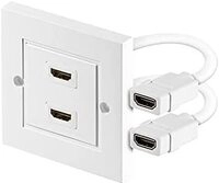 Hdmi&trade;-wanddose, 2x Hdmi&trade;-buchse (typ A) 2x Hdmi&trade;-buchse (typ A).