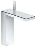 Axor Myedition - Waschtischarmatur, Mit Ablaufgarnitur Push-open, Chrom / Spiegelglas